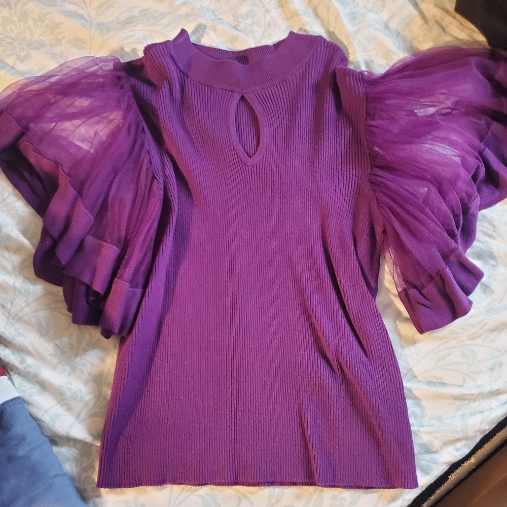 Ny&Co flutter sleeve top